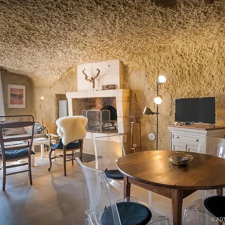 La cavée du coteau, petit cocon troglodytique avec spa d avril à septembre Vouvray Extérieur photo